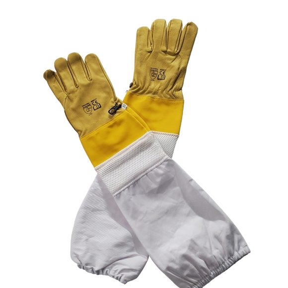 NEW Ventilated Gloves Professional Beekeeping Leather/ Long/Durable Size XL(11) - Picture 7 of 9